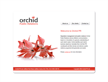 Tablet Screenshot of orchidpr.co.uk